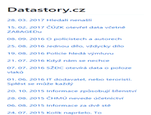 Tablet Screenshot of datastory.cz